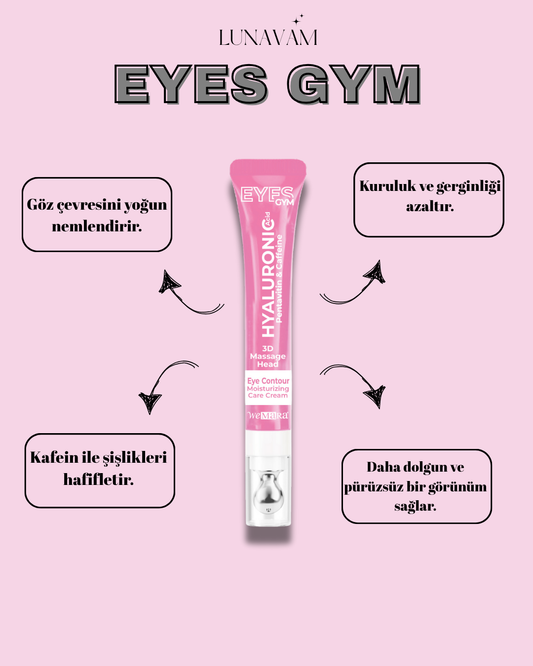 Wemara Hyaluronic Acid&Moisturizing (Pembe) Eyes Gym 18 Ml