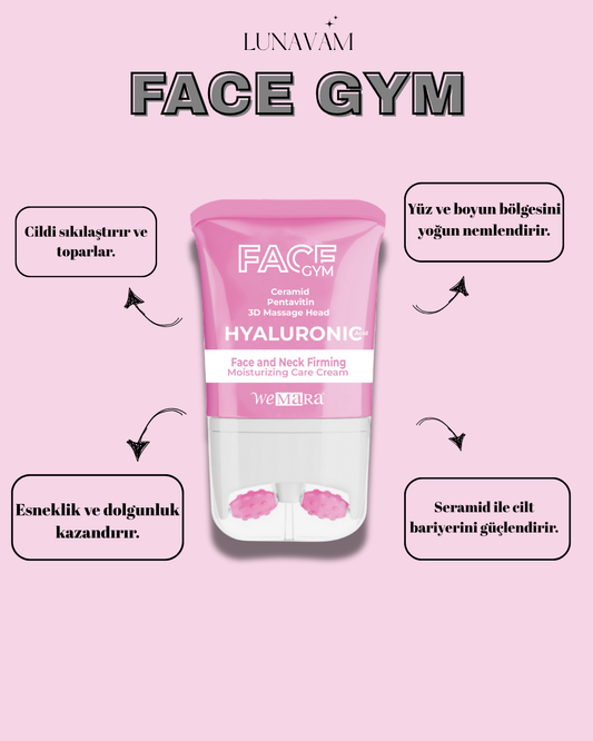WEMARA HYALURONIC ACID&MOISTURIZING (PEMBE) FACE GYM 80 ML